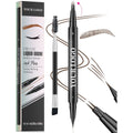 Custom Logo 2-in-1 Dual-Ended Liquid Eyebrow Eyeliner Pencil Customizable Waterproof & Long Lasting Eyebrow Pen with 2 Fork