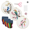 Custom DIY Kits butterfly Hand Started Embroidery Kit for Beginners Adults Punch Needle Kit Cross Stitch