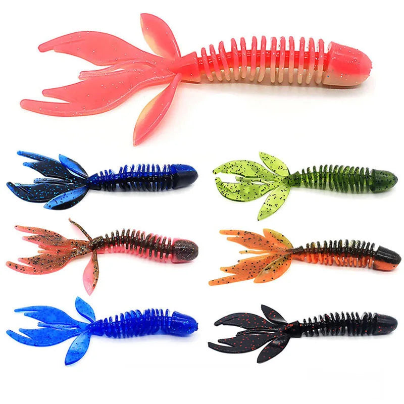 Hotsale Wobbler Silicone Bait Worm Lobster Fishing Lure Sea Worm Fishing Bait
