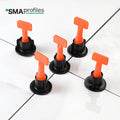 SMAProfiles 50 PCS Tile Leveling System Tile Leveler with Special WrenchReusable Spacer