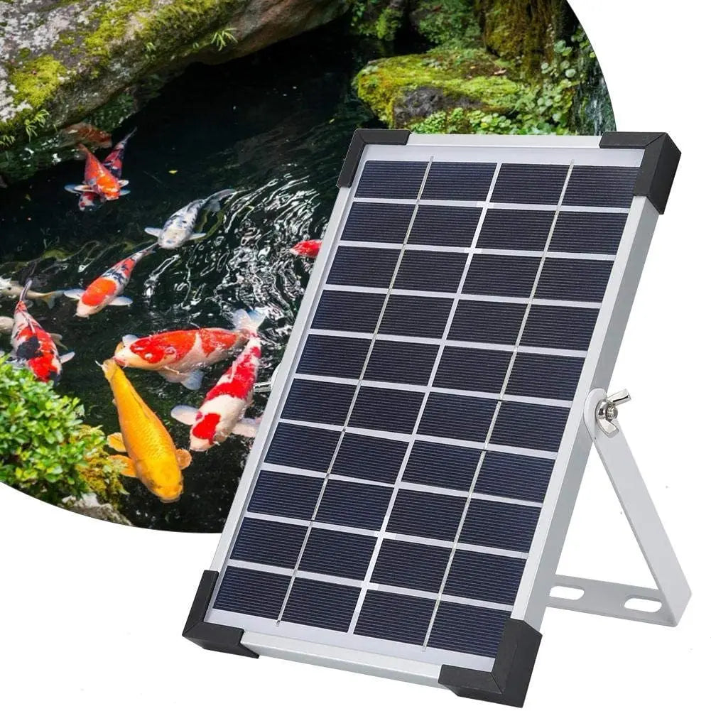 Solar Air Pump for Aquarium with Battery for Fish Pond Fish Tank Hoses Bubble Stone Foldable Aquarium Pump Submersible