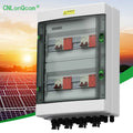 CNLonQcom Outdoor PV Combiner Box DC 500V 4 String 4 in 4 Out IP65 Array Electrical Panel Box with Lightning and Fuse