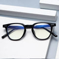 Hot Selling New Men's Optical Frame Eyeglasses Anti Blue Ray PC Glasses with Blue Glass Filtering Solid Pattern