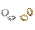 DEYIN Wholesale Punk Tiny Spike Circle Silver 925 18k Gold Plated Earrings Jewelry Clip Piercing Earrings