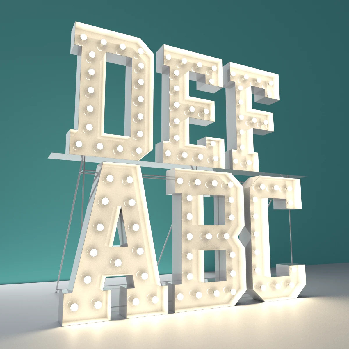 Outdoor Large Light up Alphabet Letters Love 0-9 Marquee Number Giant Light up Letters Figure 3ft 4ft 5ft Marquee Letters