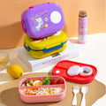 Modern School Kids Unicorn Lunch Box BPA Free with Dip Compartment Heatable Leak Proof & Microwavable Large Capacity