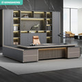 New Modern Office Furniture Latest Executive Office Desk Luxury Office Furniture Designs Boss CEO Desk L Shaped With Light
