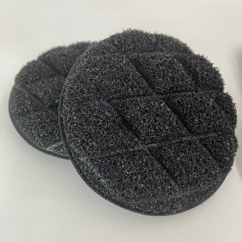 2024 New Round Kitchen Cleaning  Net Scrub Sponge Outdoor BBQ Grill Wired Sponge