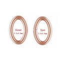 GP US 14K Rose Gold Filled Oval Jump Rings for Permanent Jewelry Chains Making Jewellery Supplier Wholesale
