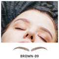 Manufacturers Direct Brown 6D Imitation Ecological Temporary Waterproof Eyebrow Tattoo Stickers with 5-7 Days Durability