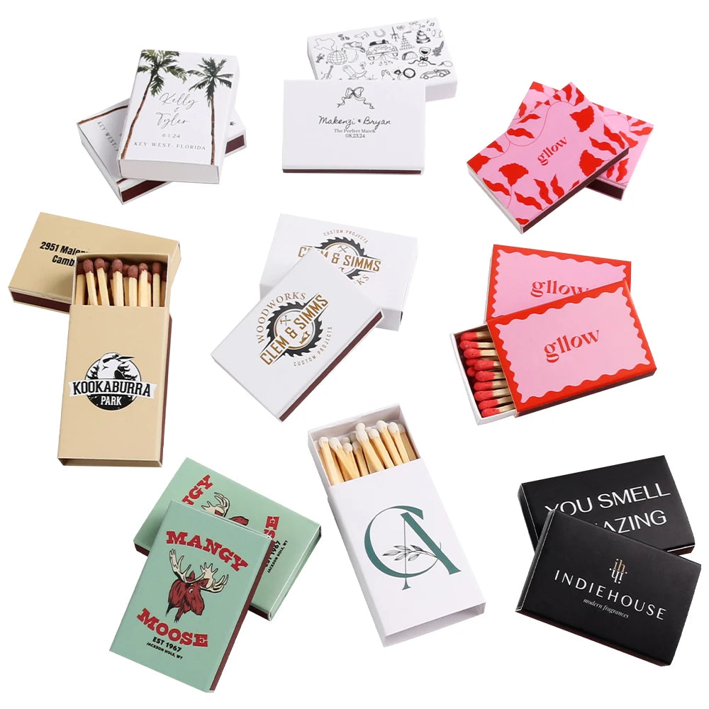 Personalized matchbox with Phosphorus-free Match Heads for Hotel