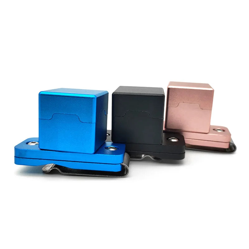 Magnetic Square Pool Billiard Cue Chalk Box with Clip Snooker & Billiards Magnetic Cue Chalk Holders