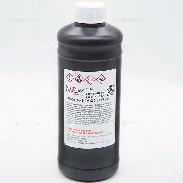 Original NAZDAR NEM500 Neutral UV Printing Ink for Ricoh Gen5i GH2220 EPSON I3200 UV Printer Ink