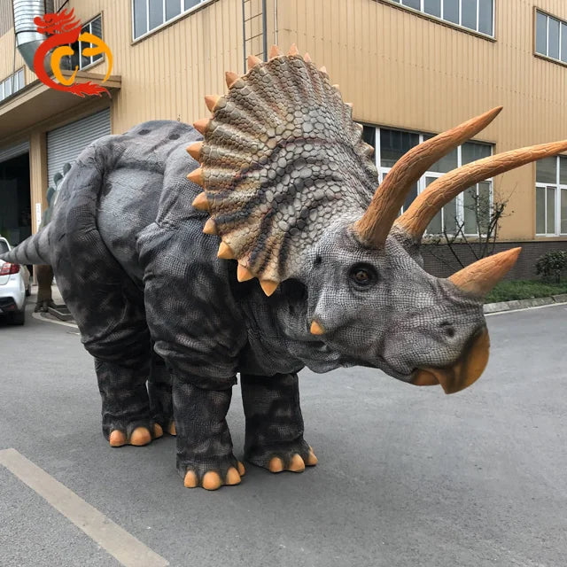 Dinosaur World Mechanical Robotic Real Rex Velociraptor Animatronic Realistic Walking Dinosaur Costume for Rental Sale