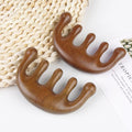 Wholesale Sandalwood Massage Meridian Comb Portable Home Use Wide Tooth Scalp Massager Combs