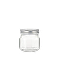 Wholesale Transparent Clear 8oz 15ml 45ml 180ml 200ml Small Glass Oval Jar with Metal Screw Cap Screen Printing Customized Logo