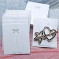 Customizable Coated Cardboard Business Card Display Personalized Earring Necklace Hairpin Hair Card Printed Paper Paperboard