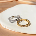 Shining X-Shaped Micro Diamond Inlaid Stainless Steel Ring Cross Opening Ring for Unisex