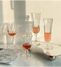 Short Stem champagne Goblets glassware Sublimation Vintage clear Wine Goblet Glass
