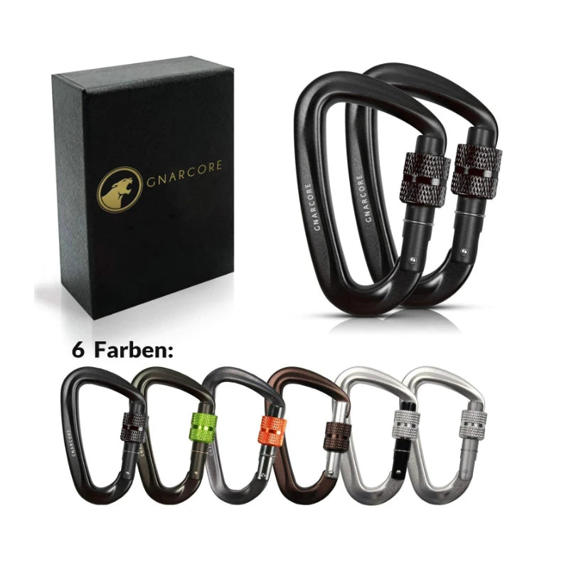 Promotion for 500kg Aviation Aluminum D Mousqueton Keychain 5kn Karabiner MegaBDM