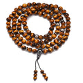 Handmade Energy Healing tiger Eye Meditation 108 Mala Beads Prayer Bracelet Jewelry