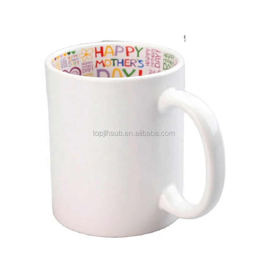 2022 Wholesale Cheap Personalized Tazas Para Sublimar Mothers Day Gift Blank Sublimation Ceramics Inside Printed Mug