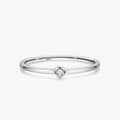 Ailmay Authentic 925 Sterling Silver Minimalist Fashion Shiny Clean Zircon Women's Low Allergy Wedding Jewelry