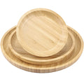 Reusable Bamboo Wood Serving Trayseco-friendly Bamboo PlatesDinnerware and Dishes for Meals