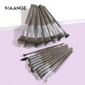 MAANGE New Design 18pcs Brown Private Label Makeup Brush Set Professional Facial Beauty Tools Makeup brushes