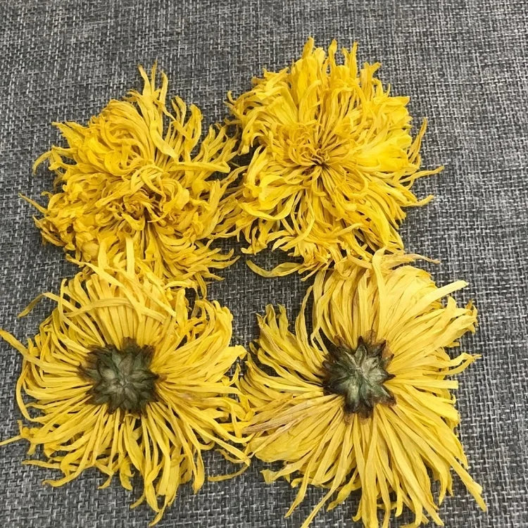 4024 Jin Si Huang Raw Chinese Dried Gold Emperor Chrysanthemum Flower for Health Tea Bag & Box Packaging