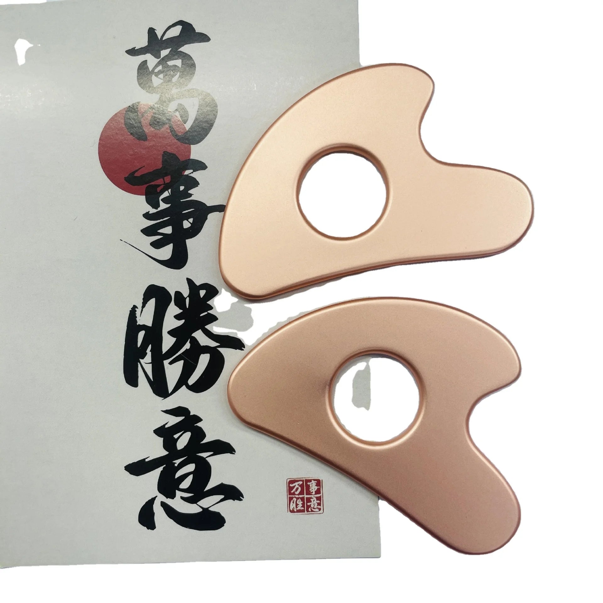HY Physicial Therapy Metal Iastm Guasha Tools Zinc Alloy Guasha Thumb Shape Scraping Massage Gua Sha Board for Beauty