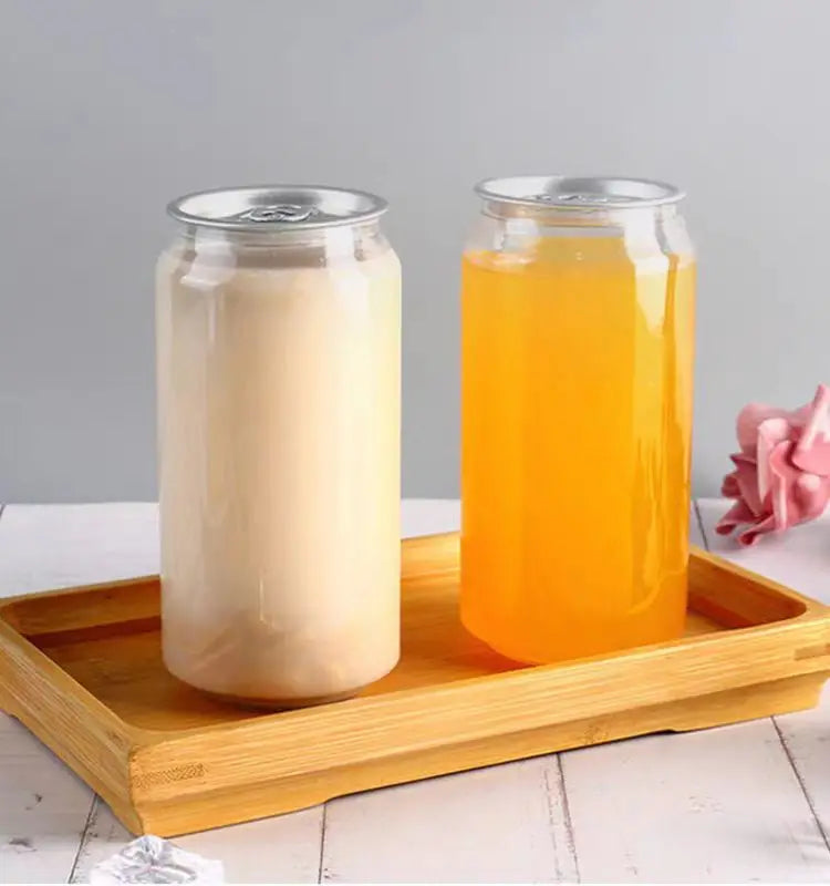 250ml Plastic Drink Packaging Custom Juice PET Soda Beer Pop Can Bottle