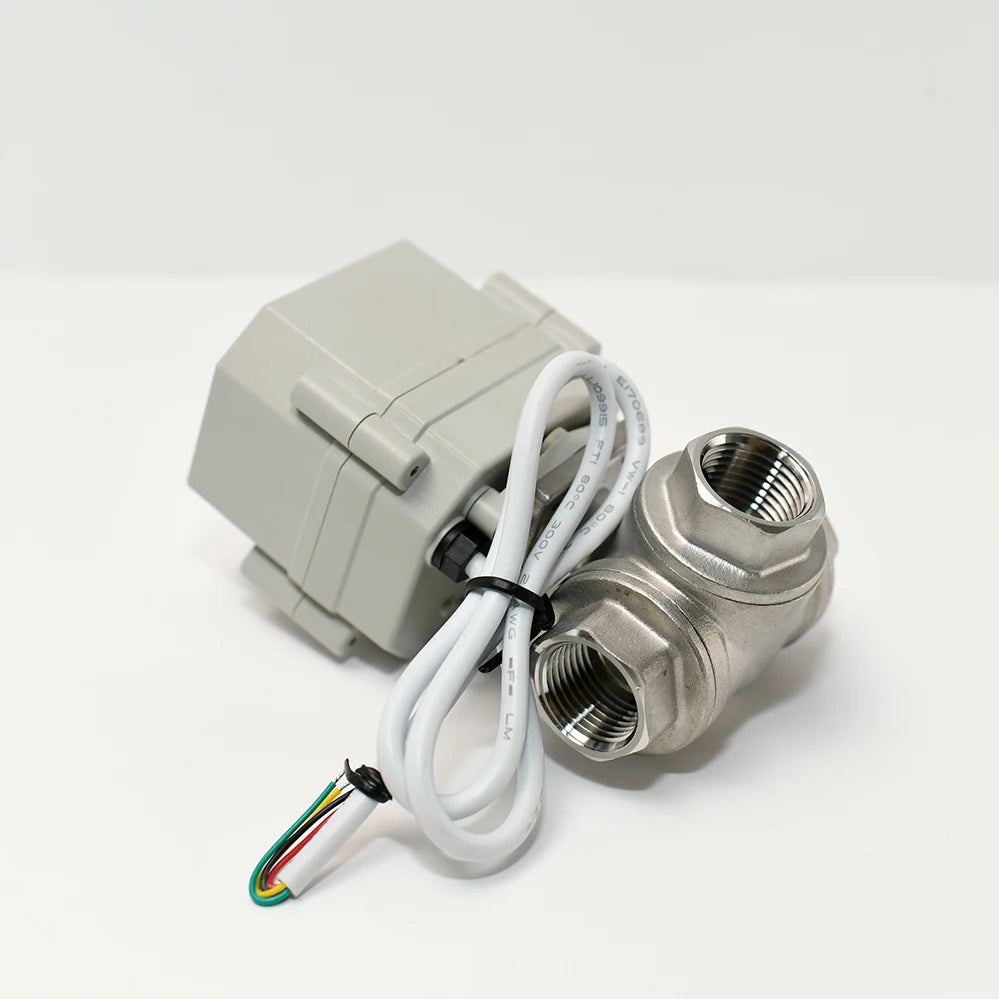 Cheap Price 12V 24V Mini 3 Way Ball Valve Motorised Motorized Valve Stainless Steel 1/2 DN15
