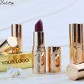 Hot Selling No logo Vegan Long Lasting Gold Lipstick Tubes Private Label Matte Lipstick