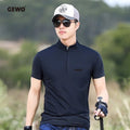 GEWO 59-861 Men's Short Sleeve Polo Shirt Professional Sportswear for Table Tennis Athletic Wear Competition Training Phideon