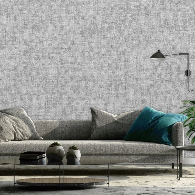 53 CM *9.2 Meter Rustic Modern 3D Waterproof Fireproof Non-Woven Fabric Floral Vertical Strip Wallpaper Living Room TV