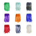 12-14 Inches Wholesale Long Rooster Dyed Cock Tail Feather Fabric Fringe Trim for Carnival Costume Clothing Dresses Headdresses