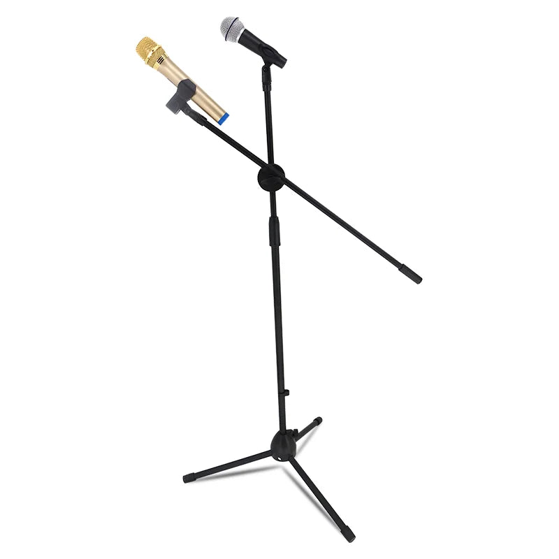 Factory Wholesale Price M-200 Adjustable Metal Mic Stand Microphone with Two Mic Holder for Drum Performance