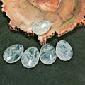 2026 Clear Quartz Worry Stone tiger Eye Quartz Palm Stone Wholesale Gemstone Worry Stone