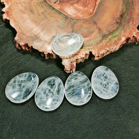 2026 Clear Quartz Worry Stone tiger Eye Quartz Palm Stone Wholesale Gemstone Worry Stone