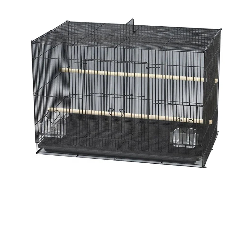 Wholesale Steel Mesh Small Folding Love Bird Hanging Wrought Iron Corner Bird Cage a Oiseaux Voliere Volierenvogelkafig