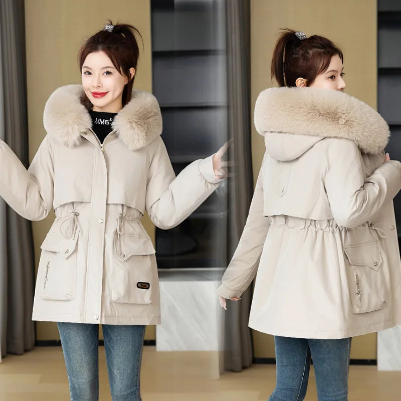 Boutique Wholesale 2026 Winter New Fashion Versatile Retro Slimming Long Sleeved Women's Jacket