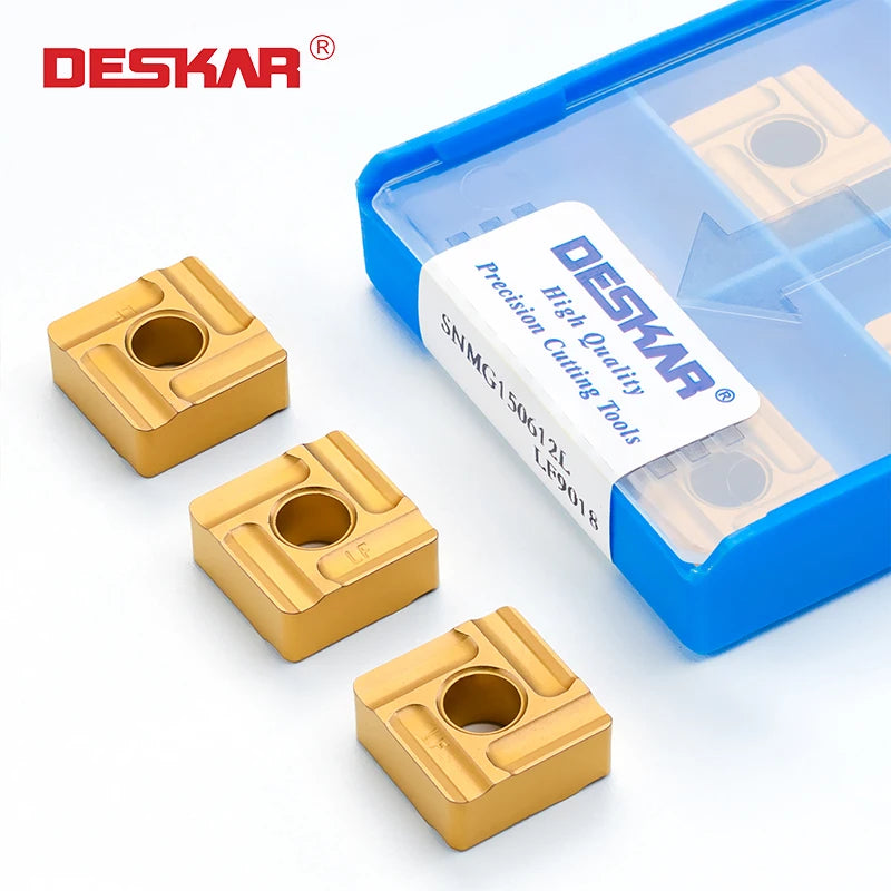DESKAR CNC Lathe Carbide Inserts Turning Tools Machining Cut Sharp Blade SNMG150612L 150612R-LF9018