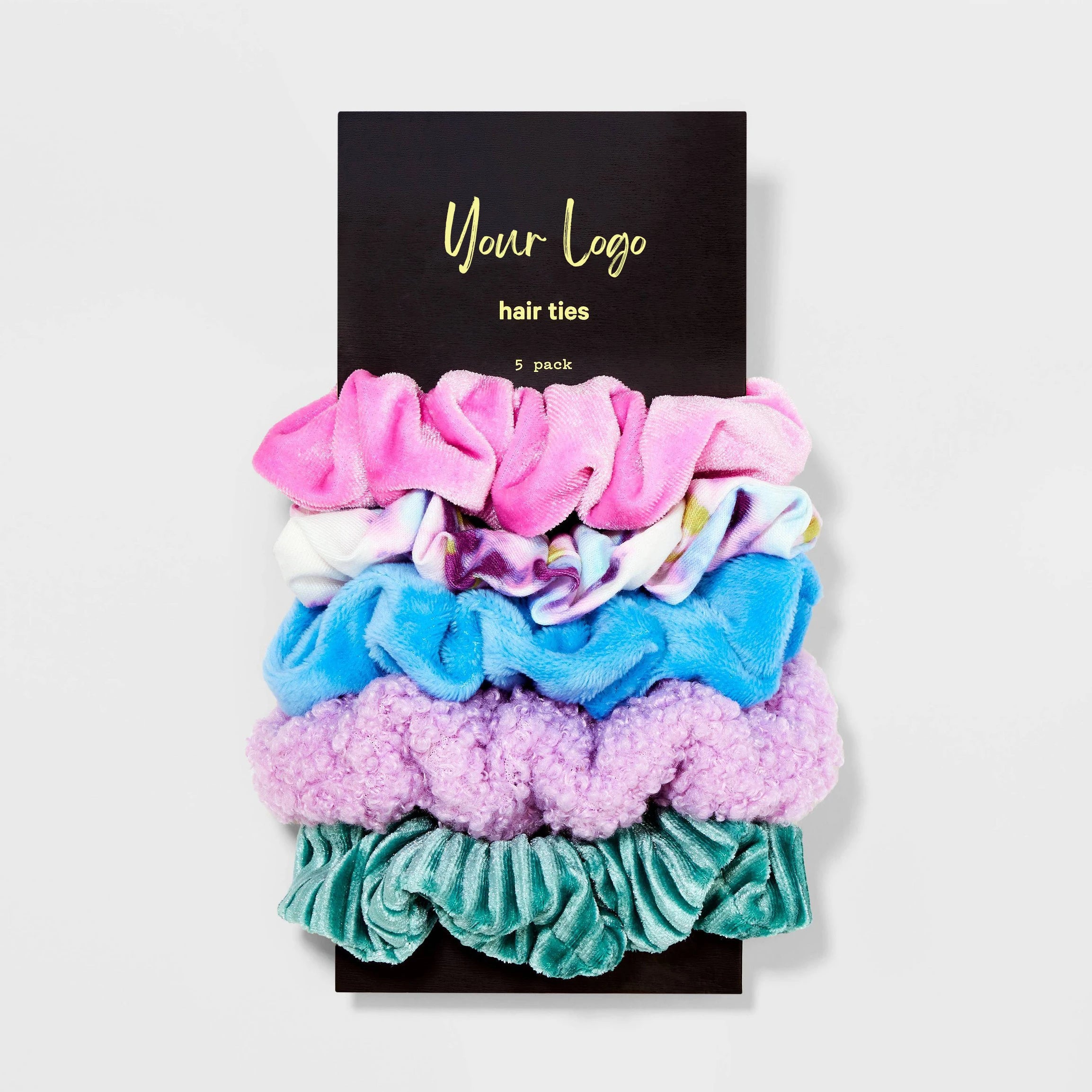 Korean Simple Fabric Candy Color Popular Beautiful Large Hair Band Combination Hair Scrunchies