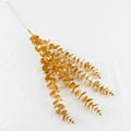 M238 Wholesale Party Decoration Artificial Plastic Gold Eucalyptus Plant Palm Golden Leaves