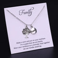 Tree of Life Grandma Grandpa Uncle Aunt Mother's Day Father's Day Mom Dad Sister Brother Son Mother Daughter Family Necklace
