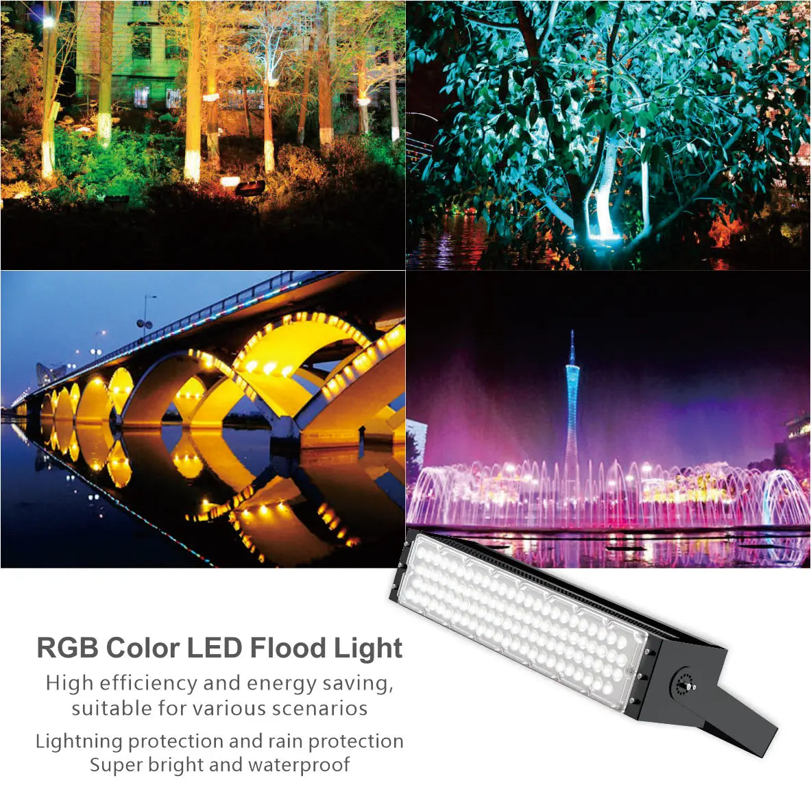 Aglare DMX LED Sports Light 250W Outdoor Waterproof IP65  RGB Led Flood Light