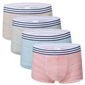 Section Color Cotton Boxer Shorts  Mid-waist U-convex Big Pouch Boxers Comfortable Men's Boxer Briefs
