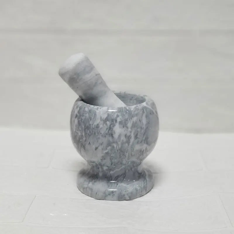 Wholesale Orange Marble Stone Mortar and Pestle Mortar Set 100%  Natural Marble Garlic Press Pestle and Mortar for Grinding