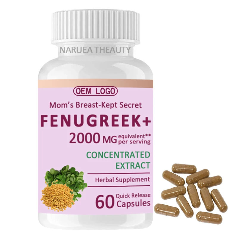 OEM Private Label Fenugreek Capsule Fenugreek Seeds Powder Capsule Fenugreek Extract Capsule